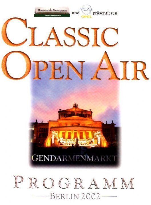 Prensa Classic Berlin Open Air Programm 2002