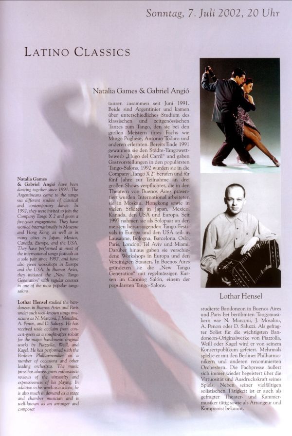 Classic Berlin Open Air Programm 2002