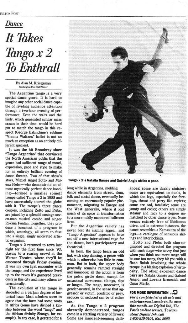 Washington post, TangoX2