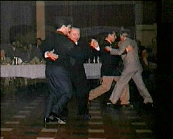 Recuerdo del Akarense Antonio Todaro con Osvaldo Zotto y Pepito Avellaneda con Gabriel Angio