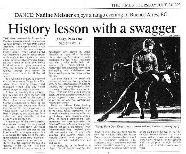 The Times - Londres con TangoX2